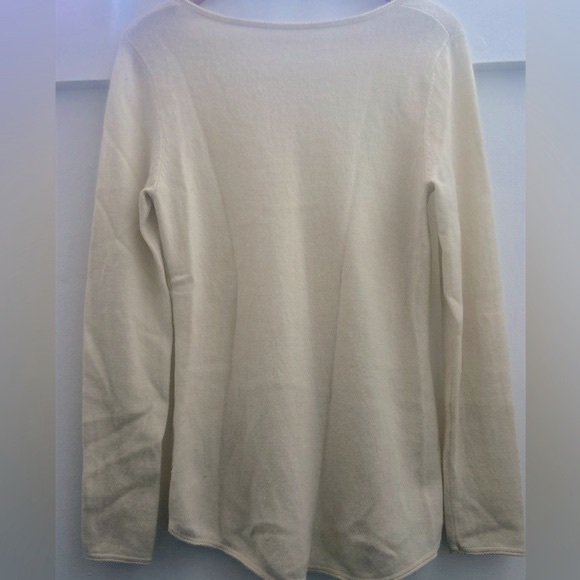 💫100% CASHEMIRE Crew Neck Knitted Long Sleeves Women’s Sweater Rare FIND - Picture 4 of 11
